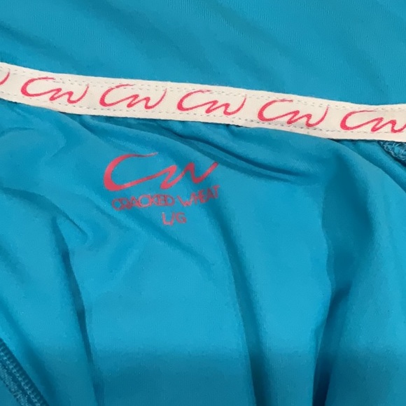 TTP 21 inches with stretch length 26 inches turquoise pull pull over with zipper - Picture 2 of 9